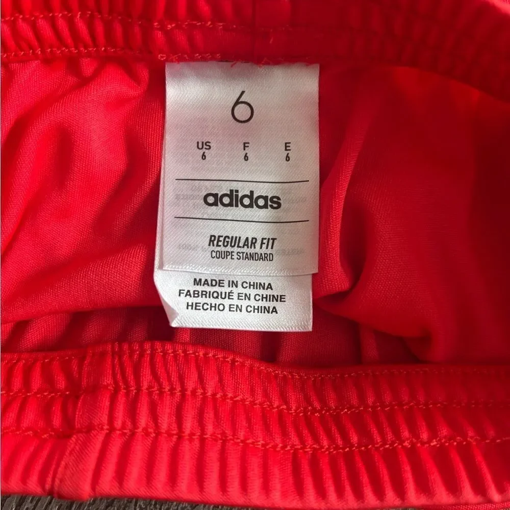 Adidas boys Red Athletic Shorts